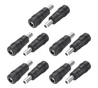 QUARKZMAN Adattatore Connettore di Alimentazione DC, 10Pz, Presa Femmina 5.5x2.1mm a Spina Maschio 5.5x2.5mm, Connettore Universale a Barilotto per Laptop Router