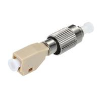 QUARKZMAN Adattatore Ottico in Fibre Fc/Upc Maschio-Lc/Upc Femmina, Adattatore Simplex Multimodale 62.5/125, Fc/Upc-Lc/Upc, per Connettore di Rete Internet, 1 Pezzo