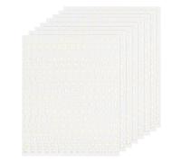 QUARKZMAN Adesivi per Unghie con Lettere 8 Fogli, Decalcomanie per Unghie 3D Olografiche Alfabeto Autoadesive per Decorazione Unghie Fai Da Te Donne, Oro