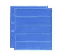 QUARKZMAN Adesivi Riflettenti, Adesivo Impermeabile per Avvertimento Notturno 4.5" x 1" Nastro Riflettente ad Alta Visibilità per Zaini Biciclette Caschi (Azzurro Chiaro, Confezione da 2)