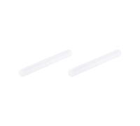 QUARKZMAN Agitatore Magnetico Miscelatore Barra Di Agitazione 80mm(3.15") x10mm Con Forma Ad Anello Rivestimento PTFE Magnete Bianco Per Laboratorio 2Pezzi