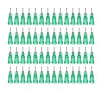 QUARKZMAN Ago a Punta Smussata Industriale 18G Lunghezza 1/4 Pollice con Connettore a Vite Luer Lock, Ago di Dosaggio per Pistola per Colla Liquida, 100 Pezzi (Verde)