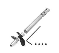 QUARKZMAN Albero di Trasmissione con Elica e Giunto Universale per Kit Assieme Accoppiatore Barca RC, Albero L100mm, Fascetta L25mm, Elica Tripla D36mm, Adatto per Albero Motore da 3 mm