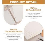 QUARKZMAN Album da Schizzi e Acquerello 26,5x19cm 16K 100 Pagine 120g/m²