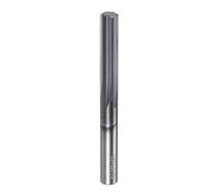 QUARKZMAN Alesatore A Pressione In Carburo 0.239" (6.07mm) Diametro A Scanalature Diritte A Codolo Dritto Utensile Per Metalli E Torni Centri Di Lavorazione CNC Nero
