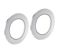 QUARKZMAN Alluminio Lamina Nastro, 0.2" x 49 Iarde Lamina Nastro (1.96 mil), Alto -Temperatura HVAC Nastro, Argento Nastro Alluminio Nastro per Condotti, Asciugatrice Sfiato, HVAC (2pz)