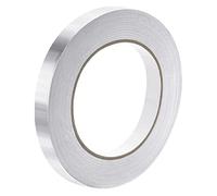 QUARKZMAN Alluminio Lamina Nastro, 0.47" x 50 Iarde Lamina Nastro (1.96 mil), Alto -Temperatura HVAC Nastro, Argento Nastro Alluminio Nastro per Condotti, Asciugatrice Sfiato, HVAC
