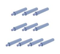 QUARKZMAN Ammortizzatori per porte con chiusura ammortizzata, 10 pz chiudiporta silenziosi, ammortizzatori per ante di mobili con chiusura ammortizzata per retrofit, ante di armadi, grigi