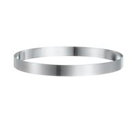 QUARKZMAN Anello per Torta Rotondo 20cm x 2cm Acciaio Inossidabile Senza Saldature per Dolci Mousse Specchio Rivestito per Cottura Torta Inglese frittella Crumpet Strumento Preparazione