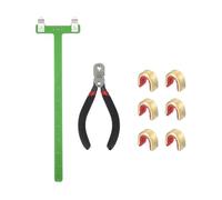 QUARKZMAN Archery Bows Square T-Shape Ruler Tool Nocking Points Pliers Set 33x9mm Turning Bow String Knock Kits for Recurve Compound Bowstrings Archery Accessories (Green)