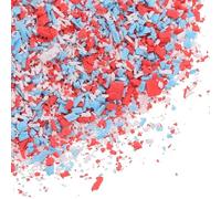 QUARKZMAN Argilla Polimerica Finta Briciole 50g per Arte Bianco, Blu Rosso
