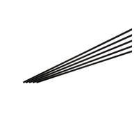QUARKZMAN Asta in fibre di Carbonio, 6mm X 400mm Asta in fibre di Carbonio per Rc Plane Diy Craft Kite Wing Tube Quadcopter Arm Repair Confezione da 5
