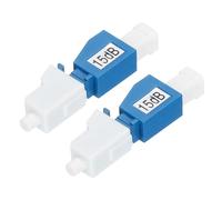 QUARKZMAN Attenuatore in Fibre Ottica Lc da 15db, LC/UPC Sm Single Mode Attenuatore in Fibre Ottica Fisso Maschio-Femmina per Trasmissione in Fibre Ottica Confezione da 2