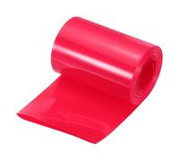 QUARKZMAN Avvolgimento Batteria PVC Guaina Termorestringente Tubo Termoretraibile Diametro 57mm Larghezza 90mm Piatto 18 Piedi Rosso Buon isolamento per Pacco Batterie-5,5m