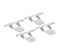QUARKZMAN Barca Base Aperta Galloccia 6 Pollici, 4pz 316 Acciaio Inossidabile Barca Banchina Tacchetto, Accessori Ormeggio, Include Viti Installazione