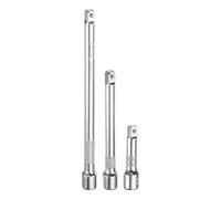 QUARKZMAN Barra di estensione per percussione da 1/4" in acciaio al cromo vanadio, prolunga per chiave a bussola extra lunga da 2", 4", 6", impugnatura, set da 3 pezzi in argento