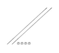 QUARKZMAN Barra Filettata Completa M3 x 250mm Passo Filettatura 0.5mm Barra Filettata in Acciaio Inox 304 Destra Vite Lunga con Dadi 2 Pezzi