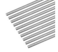 QUARKZMAN Barra Filettata Completa M6 x 300mm Passo Filettatura 1mm Acciaio Inossidabile 304 Barra Filettata Destra Barre Perni 10 Pezzi