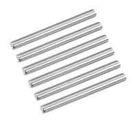 QUARKZMAN Barra Filettata M12 x 130mm Passo Filettatura 1.75mm Perni Barra Filettata in Acciaio Inox 304 Destre Completamente Filettati Aste 6 Pezzi