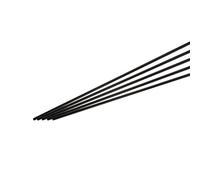 QUARKZMAN Barra in fibre di Carbonio, 5mm X 400mm Barra in Carbonio per Rc Plane Diy Artigianato Ala di Aquilone Tubo Braccio Quadcopter Riparazione Confezione da 5