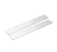 QUARKZMAN Barra Piana Alluminio Quadrata, 2pz Spessore 1/8" Larghezza 1.6" Lunghezza 12" Piastra Piana Alluminio 6061, 3 x 40 x 305mm T6511 Nuovo Stock Lamiera Solida Edifici Industriali