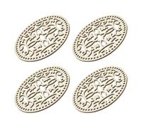 QUARKZMAN Base Per Cesto All'Uncinetto Cerchio 5.5 Pollici Legno Per Borsa All'Uncinetto Base Non Finita Fai Da Te Cesto Basi Intrecciare Borsa Lavorare A Maglia Confezione Da 4 Nuvole