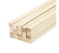 QUARKZMAN Bastoni Quadrati in Legno, 9.84"x0.12"x0.12" Bastone per Tasselli Bastoncini in Legno Duro Non Rifinito Bastoncini per Ramoscelli Artigianali per Artigianato Fai-Da-Te Pz15
