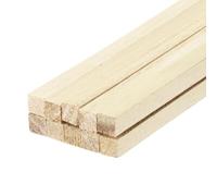 QUARKZMAN Bastoni Quadrati in Legno, 9.84"x0.2"x0.2" Bastone per Tasselli Bastoncini in Legno Duro Non Rifinito Bastoncini per Ramoscelli Artigianali per Artigianato Fai-Da-Te, Pz10