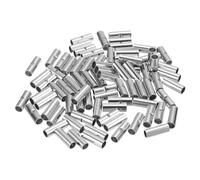 QUARKZMAN Bn5,5 Connettore a Crimpare non Isolato x 110 Pezzi 12-10 Awg Connettore a Crimpare Senza Saldatura per Apparecchiature Elettriche, [Tono Argento]