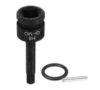 QUARKZMAN Boccola Esagonale Ad Impatti 1/2" 8mm Metrica Acciaio CR-MO Con Perno A Cavaliere Per Adattatore Avvitatore A Batteria