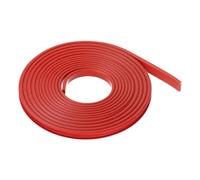 QUARKZMAN Bordo di Finitura a Forma di U 9/25" x 16.4ft (9mm x 5000mm) Autoadesivo Tpe Flessibile per Rivestimento di Bordi Protettore per Mobili, Armadi, Tavoli, Riparazioni, Rosso