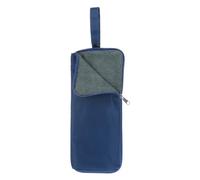 QUARKZMAN Borsa Porta Ombrello 4.9"x14" Portatile Reversibile per Ombrelli Bagnati Copertura Pieghevole Impermeabile Custodia per Conservazione Viaggio Casa Esterno, Blu Scuro
