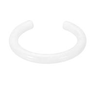 QUARKZMAN Braccialetti A Forma Di Cerchio Sottili In Acrilico Per Donne, Braccialetti A Forma Di Cerchio In Resina Acrilica A Manica Alta In Acetato, Gioielli Alla Moda, Bianco