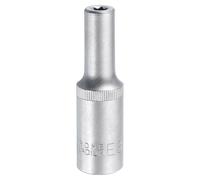 QUARKZMAN Bussola E-Torx Da 1/2" Bussola Profonda Torx Esterna Acciaio Cr-V | Con Attacco E8, Bussola Scanalata A 6 Punte, Bussola Femmina A Stella Con Coppia Esterna