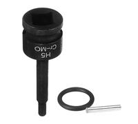 QUARKZMAN Bussola Impatto Esagonale 1/2" 5mm Metrica Acciaio CR-MO Con Perno Dritto Per Avvitatore Adattatore