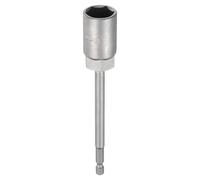 QUARKZMAN Bussole per Avvitatore 19mm Attacco Esagonale 1/4" Extra Lunga Prese Metriche 6 Punti da 6" (150mm) CR-V Chiavi a Bussola Inserti Professionali Bulloni Per Trapani Elettrici