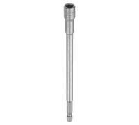 QUARKZMAN Bussole per Avvitatore 8mm Attacco Esagonale 1/4" Extra Lunga Prese Metriche 6 Punte da 6"(150mm) Set Chiavi a Bussola Acciaio CR-V Cambio Rapido per Avvitatori Elettrici