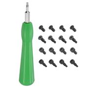 QUARKZMAN Cacciavite A Doppia Estremità aimanté T6 T15 Torx Per Ring Doorbell Con 20 Viti Per Sostituzione E Reimpostazione Password Del Ring Video Doorbell Verde