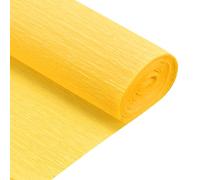 QUARKZMAN Carta Crespa Rotolo 5 Piedi Lungo 20 Pollici Largo Per Cerimonia Nuziale Varie Grandi Feste Decorazione, Giallo Oro