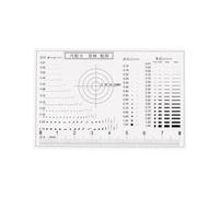 QUARKZMAN Carta di Stima Dimensioni SEC Alta Precisione, 8cm 0,2mm Coperta Trasparenza Rilevazione Difetti Righello per Misurazione Diametro Area Larghezza Linea