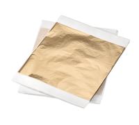 QUARKZMAN Carta Foglia Oro Champagne Foglia Oro Foglio 5.5 x 5.5 Pollici per Decorazione Artistica, Sculture, Pacco da 100