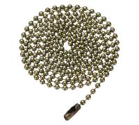 QUARKZMAN Catena A Sfera In Acciaio Inossidabile 2.4mm Lunghezza 37.4" Collana A Perline rotondo Catene A Tiro Per Targhette Cani Per Uomo Donna Creazione Portachiavi Bronzo