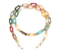 QUARKZMAN Catena Per Occhiali In Acrilico, Cordino Per Occhiali Fermagli Per Occhiali Da Collo Lanyard Per Occhiali Da Sole Portaocchiali Catene Per Donne Ragazze, Multicolore