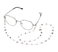 QUARKZMAN Catene Per Occhiali Da Donna, Portaocchiali A Cristalli Per Uomini E Donne, Laccetti Alla Moda Contra Perdita Per Occhiali Da Sole Portaocchiali Da Collo, Viola