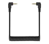 QUARKZMAN Cavo PC Sync Flash Da 3mm A Maschio 2.5mm(3P A 2.5mm(3P Adatto | Cavo Di Sincronizzazione Flash Plug A Maschio, Con A Spirale E Blocco A Vite