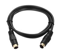 QUARKZMAN Cavo Video S 1m, Mini DIN 4 Pin Cavo S-Video Maschio a Maschio Connettore Placcato in Oro per Trasferimento su TV Ricevitore Monitor S-VHS VCR DVD