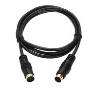 QUARKZMAN Cavo Video S 3.3ft, Mini DIN 4 Pin Cavo S-Video Maschio a Femmina Connettore Placcato Oro per Trasferimento su TV Ricevitore Monitor S-VHS VCR DVD