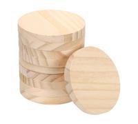 QUARKZMAN Cerchi in Legno di Pino 10 Pezzi 8cm 10mm Spessore | Non Finito, per Artigianato e Progetti, Decorazione Natalizia per Porta di Casa, Pittura a Fuoco