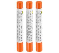 QUARKZMAN Cere per Riparazione Mobili, 3 Pz - Cera per Legno, Pennarelli Ritocco Mobili - per Graffi Buchi Tavoli Scrivanie Pavimenti in Legno Coperture, Arancione