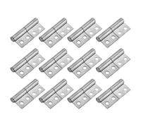 QUARKZMAN Cerniere A Bandiera Saldabili, Confezione da 12 Pezzi 2-5/8" x 1-1/7" Acciaio al Carbonio Cerniere da Saldare per Porte con Foro Preforato, Cerniere A Sgancio Rapido Saldabili